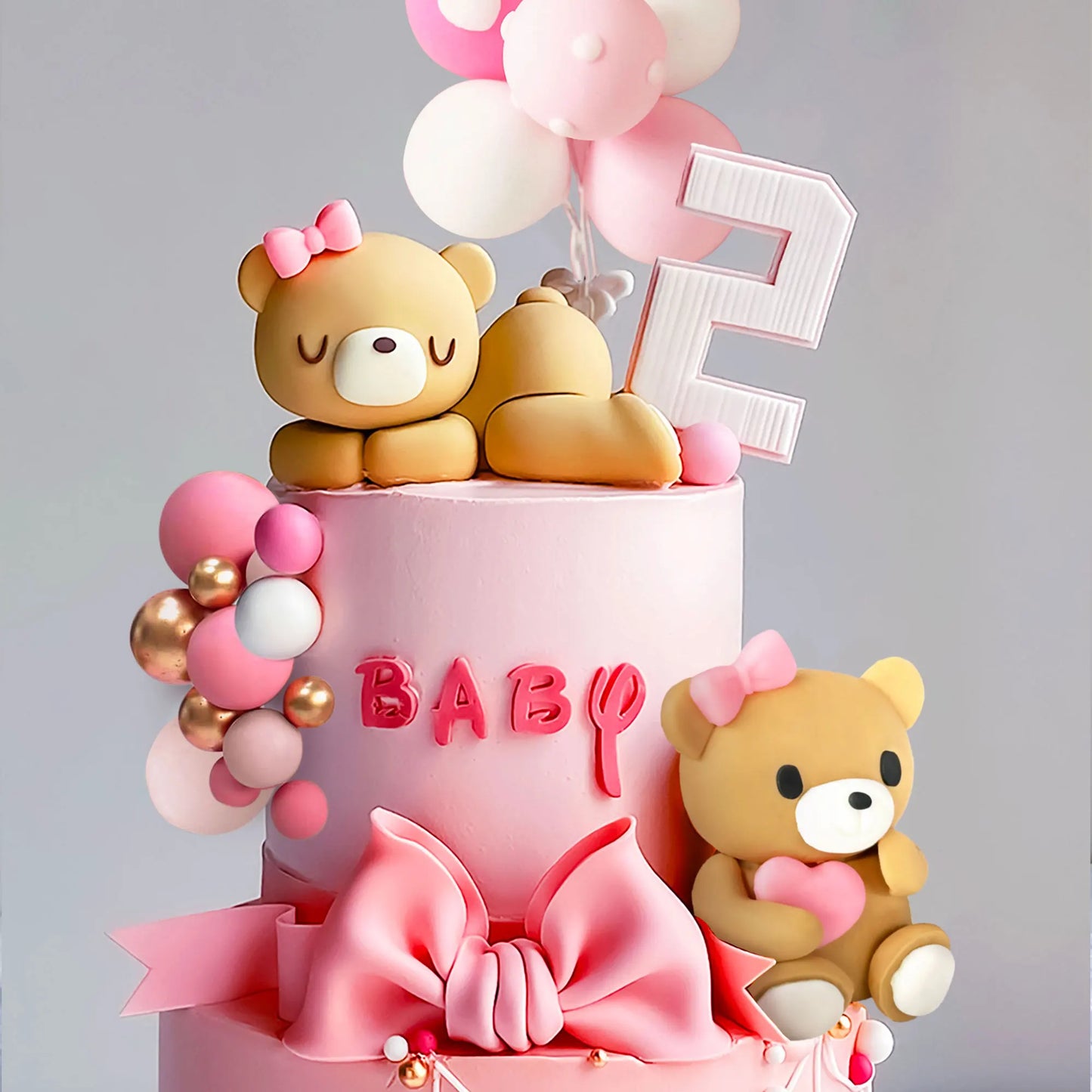 Luxury Big Teddy Bear Cake Decoration