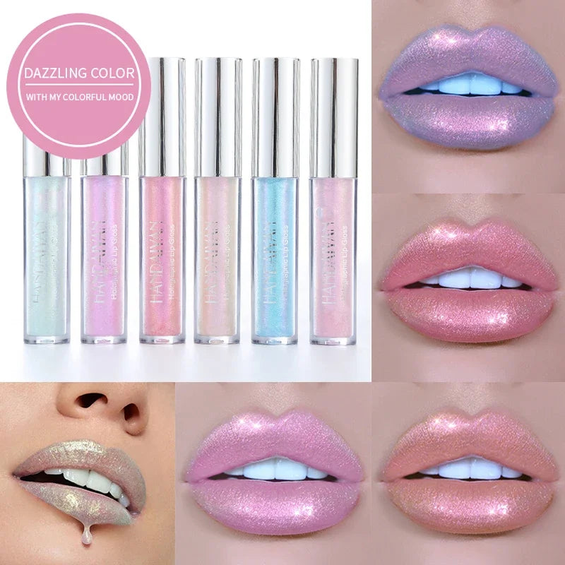 6 Colors Laser Holographic Lip Gloss Liquid