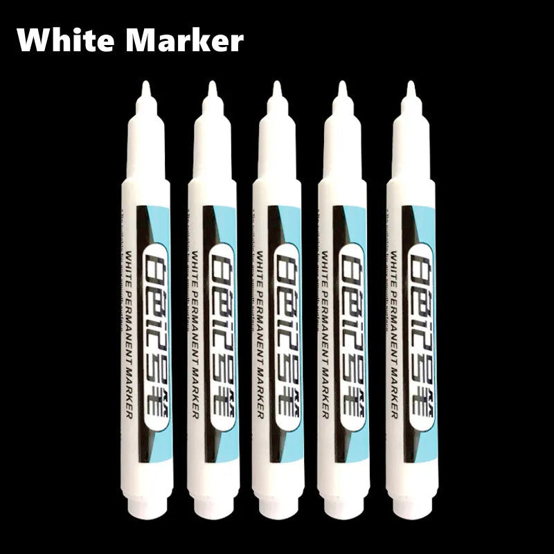 1/4Pcs White Permanent Paint Pen