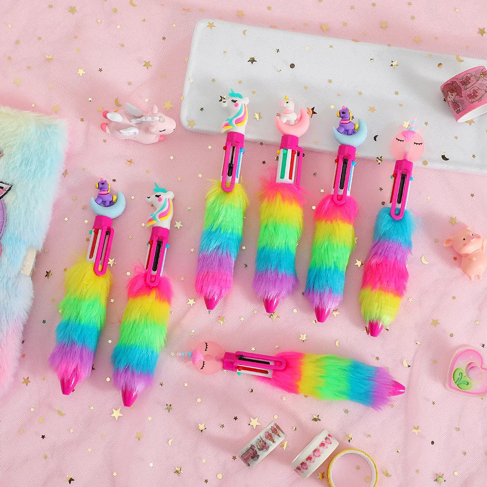 2PCS 6 Colors Children's Unicorn Pen