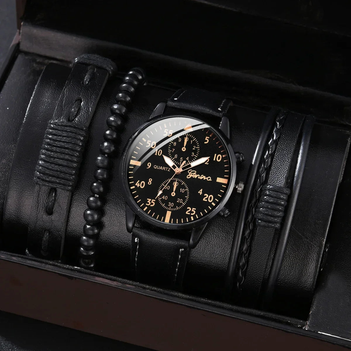 4/1pcs Men Watches Set