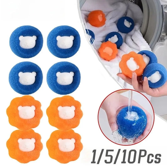 1/5/10PCS Laundry Ball Kit Reusable Washing Machine Hair Remover