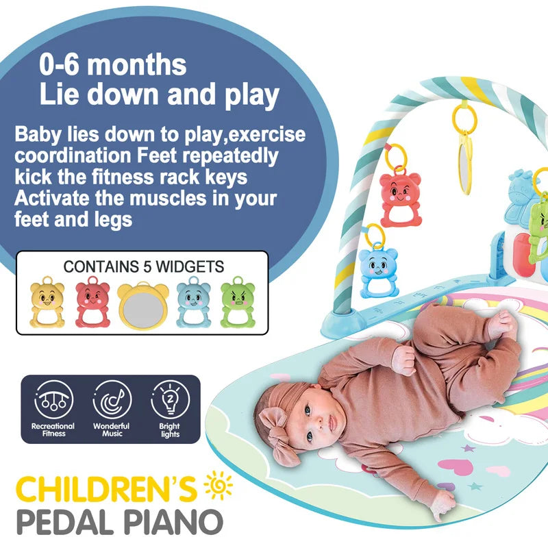 Baby Fitness Stand Music Play Gym Activity