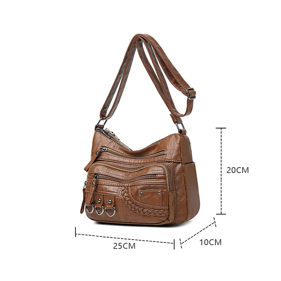 Vintage Pu Leather Luxury  Handbags