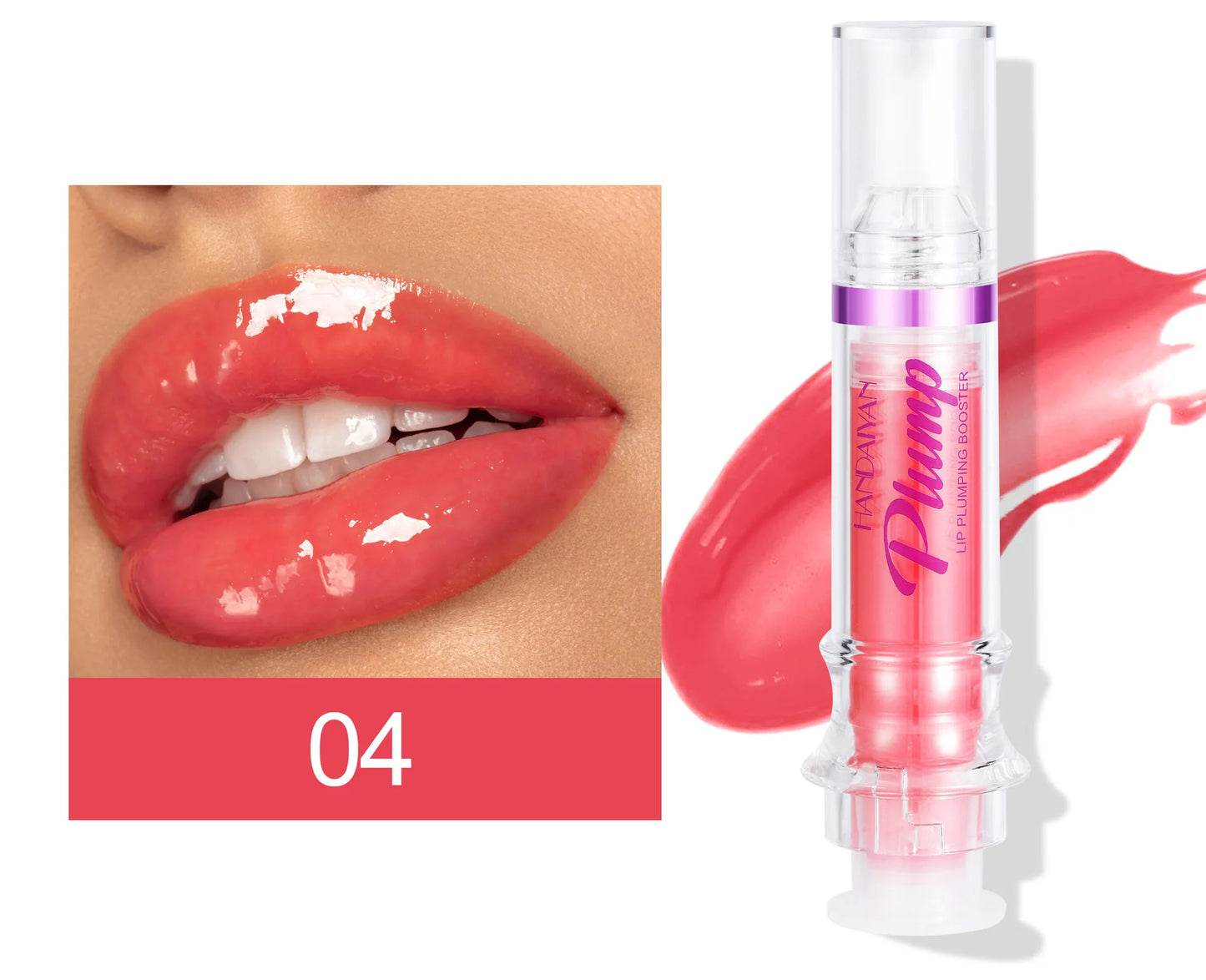 6 colors Glittery lip  Plumper