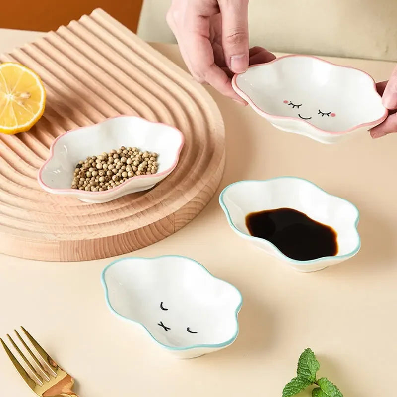 Cute Ceramic Clouds Dipping Sauce Dish