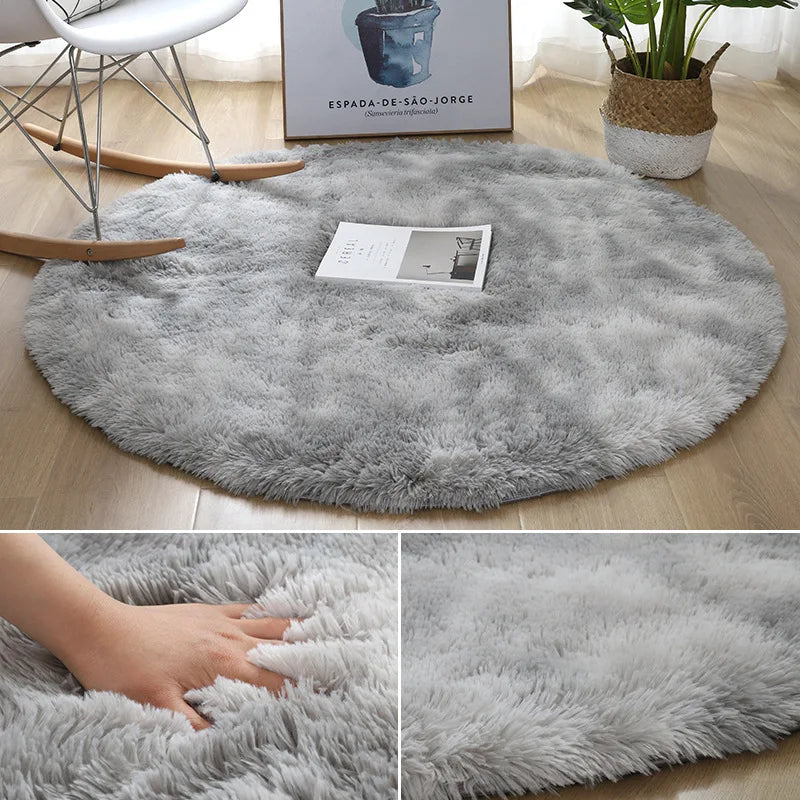 Super Soft Round Rug Mat Fluffy