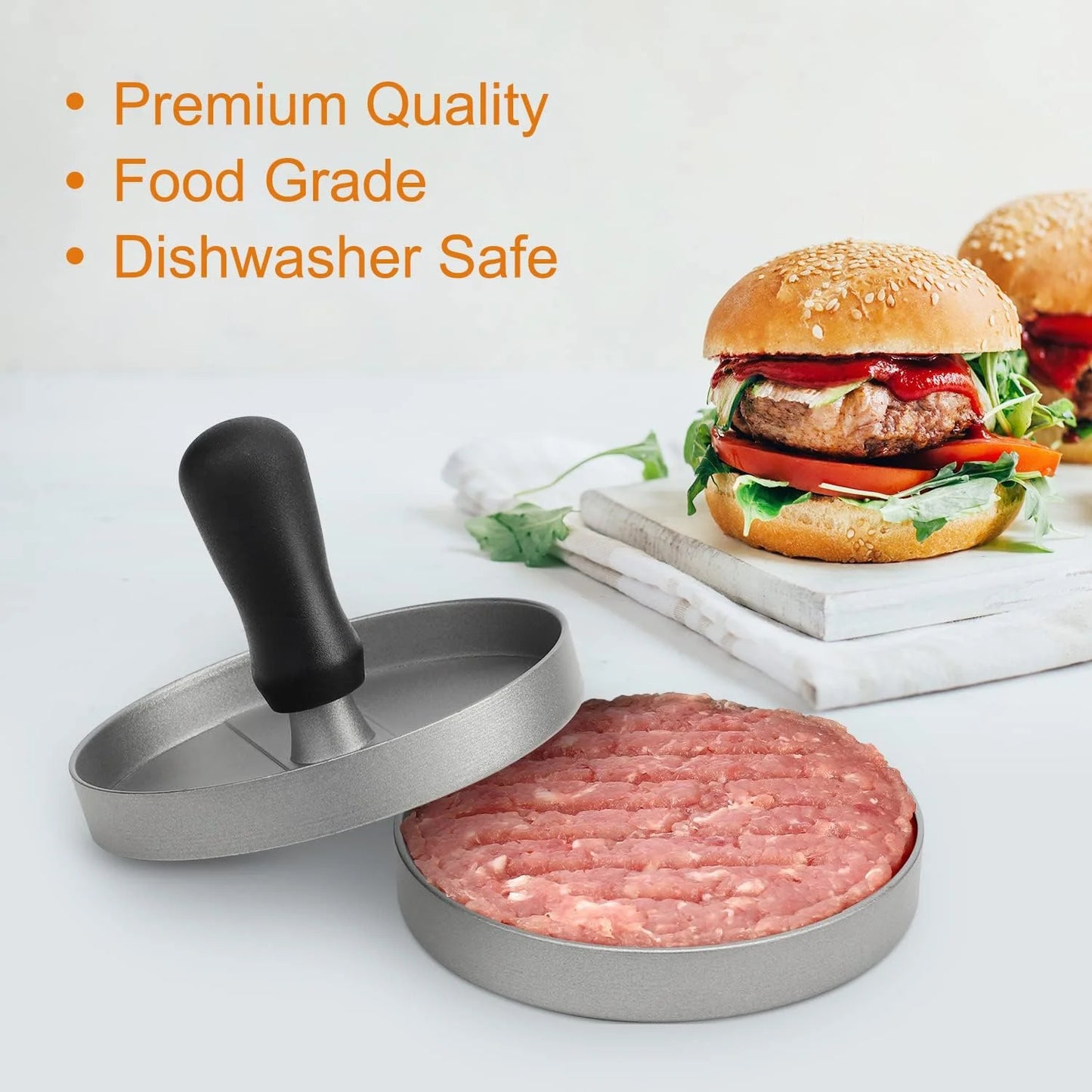 easy Hamburger  Maker with Wax Paper