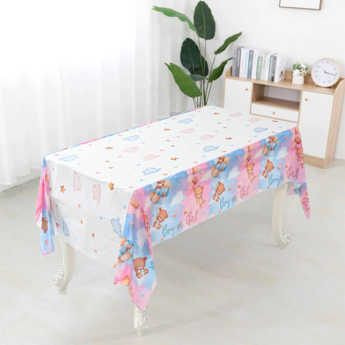 Gender Reveal Party Tablecloth