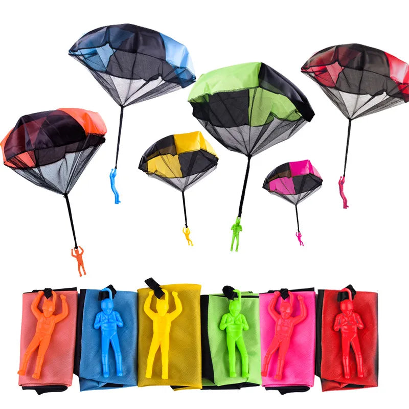 1/6  funny Sets Hand Throwing Parachute Kids Outdoor