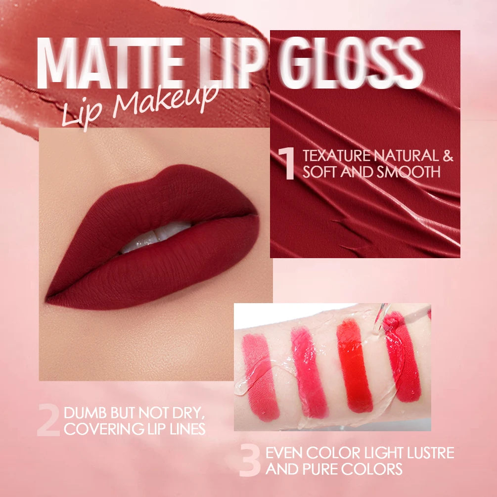 Velvet Matte Lip Gloss Liquid Lipstick Waterproof Long-lasting