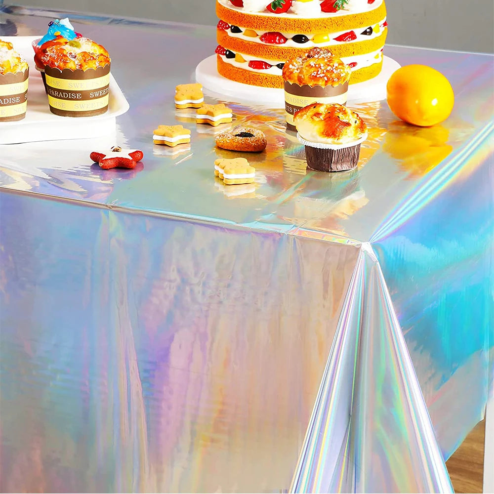 1-Piece Disposable Laser Rectangular Tablecloth