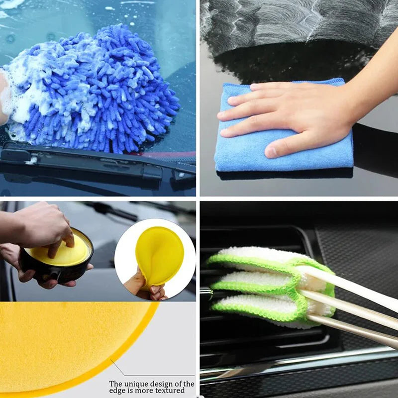 17Pcs Car Detailing Brush Set