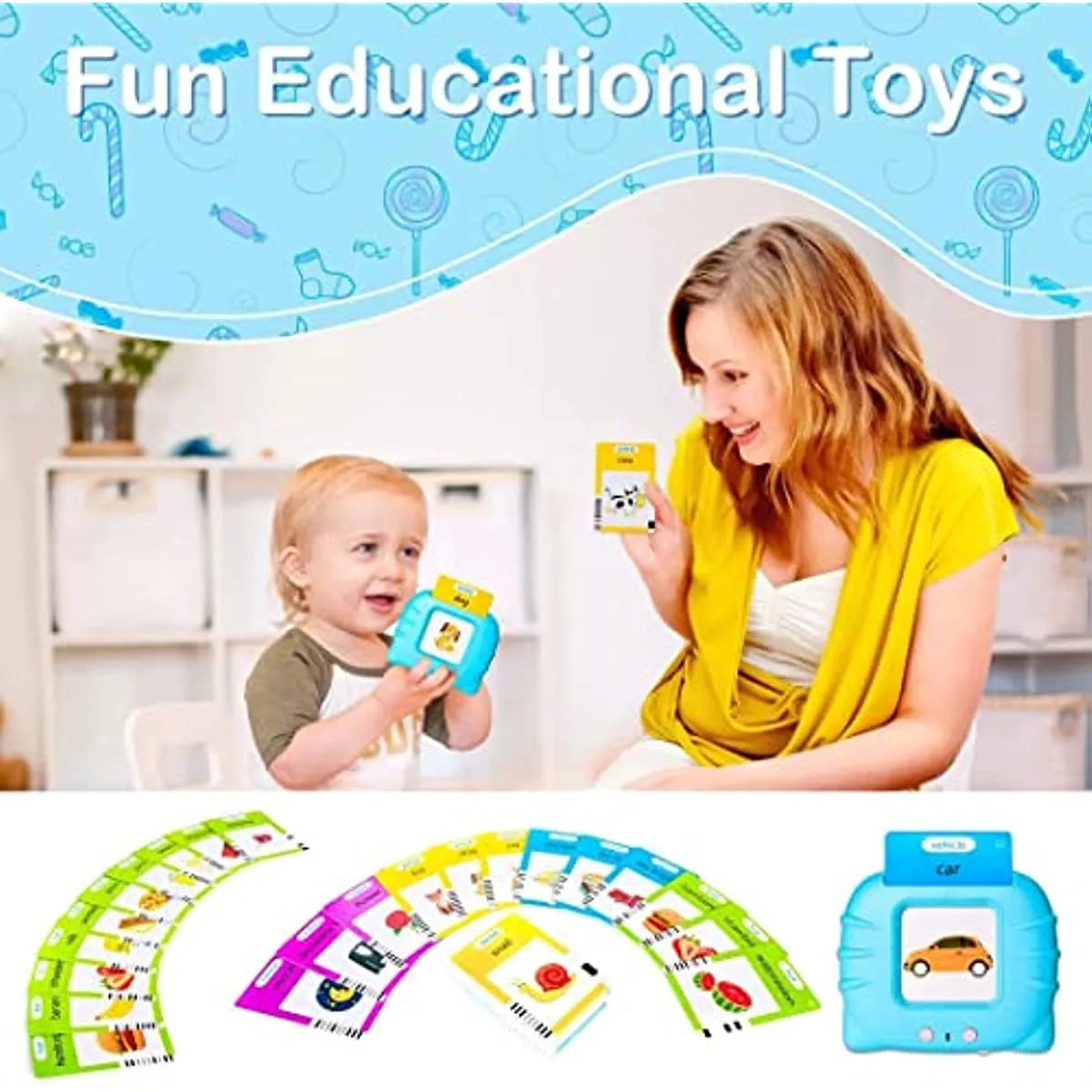 Talking Flash Cards Educational Toys