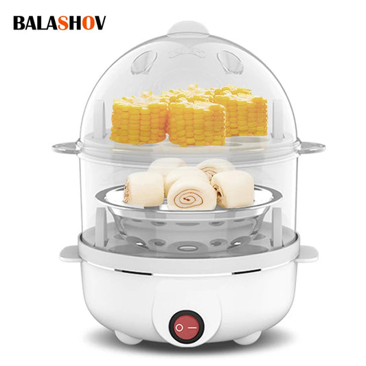 Electric Egg Cooker Double Multifunction  Egg Steamer Appliances Kitchen