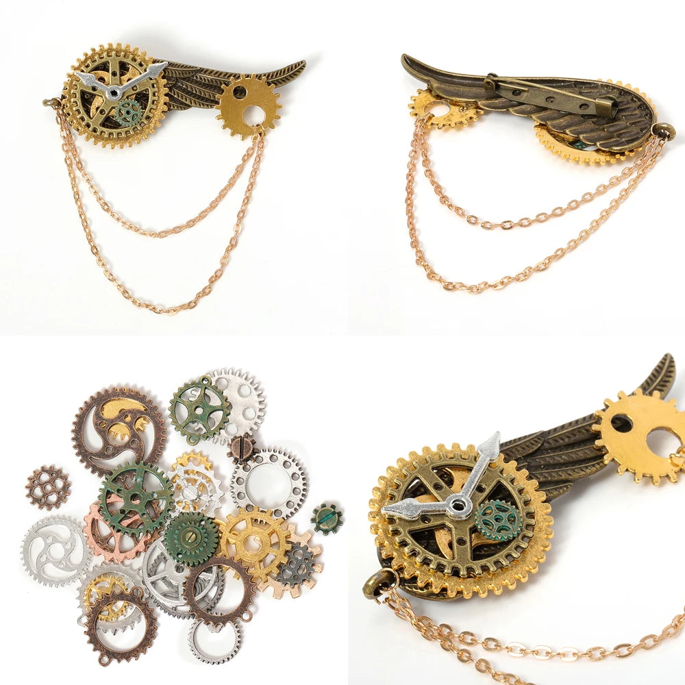 50g beautiful Steampunk Gears Cogs Jewelry Making