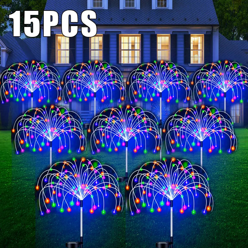 Solar LED Pathway Lights Outdoor Waterproof Garden Decor