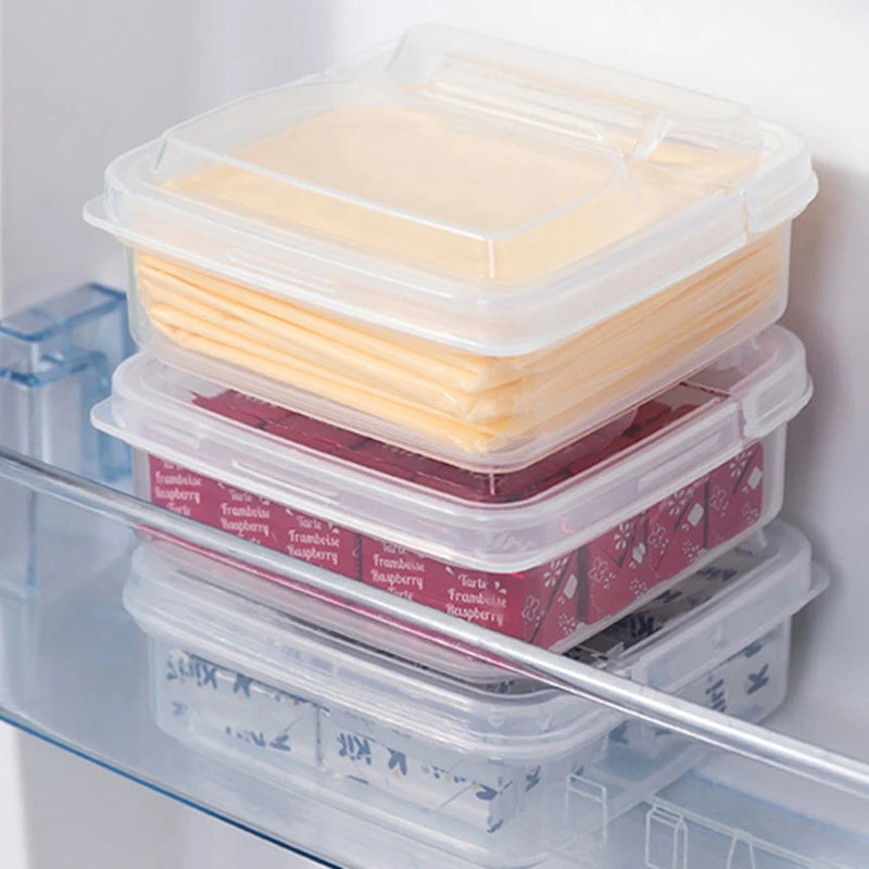 1pc Plastic Refrigerator Storage Cheese Box,