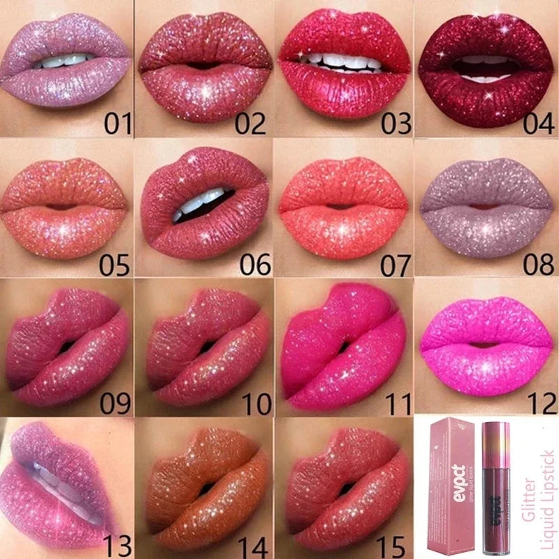 Waterproof Diamond Shimmer Glitter Lip Gloss