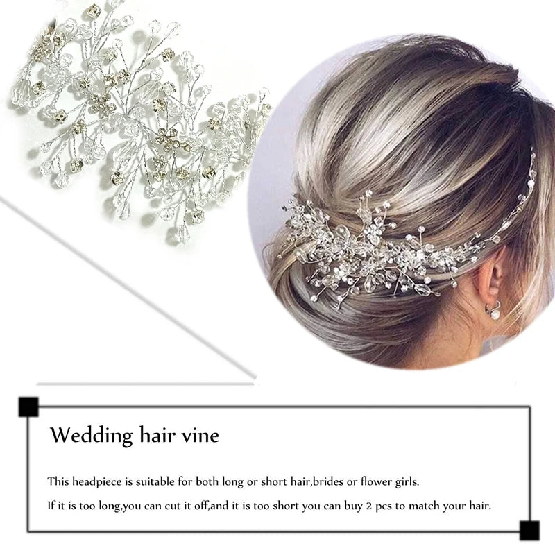 Pearl Crystal Hairband Wedding Hair Accessories