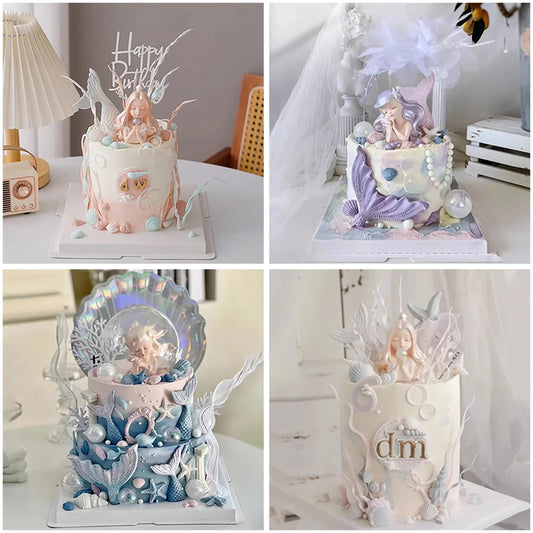 Birthday Cake Decorations Resin Ocean Princess