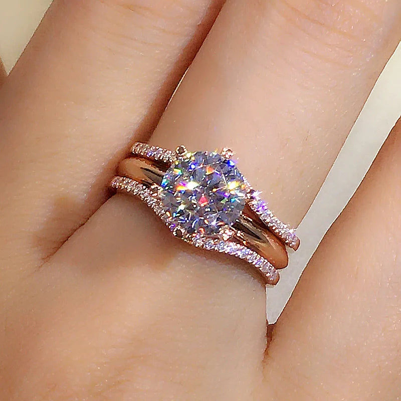 Unique Rose Gold Color Rings