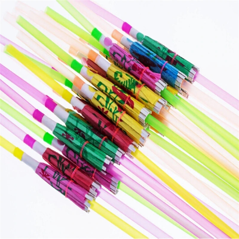 50pcs Tropical Umbrella  Cocktail Straws Birthday Party Decor