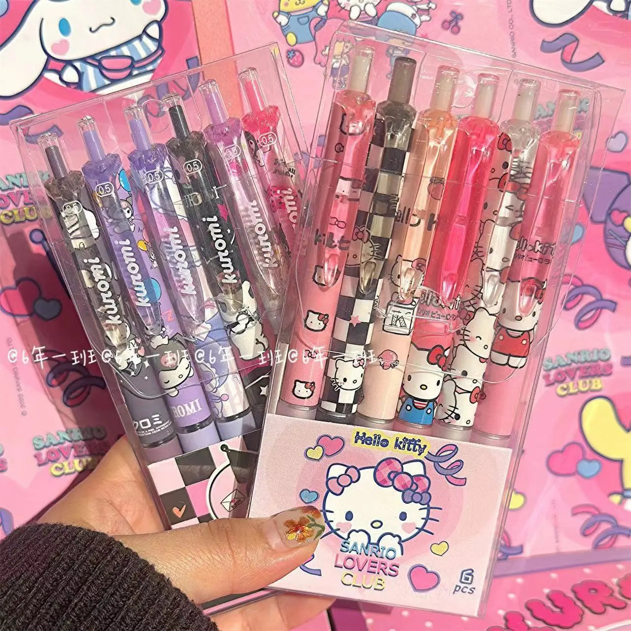 6Pcs Gel Pen Hello Kitty