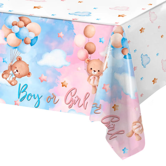 Gender Reveal Party Tablecloth