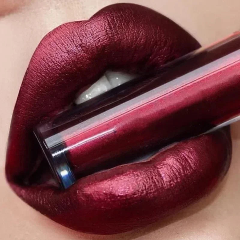 Metallic Matte Liquid Lipstick Waterproof Long Lasting