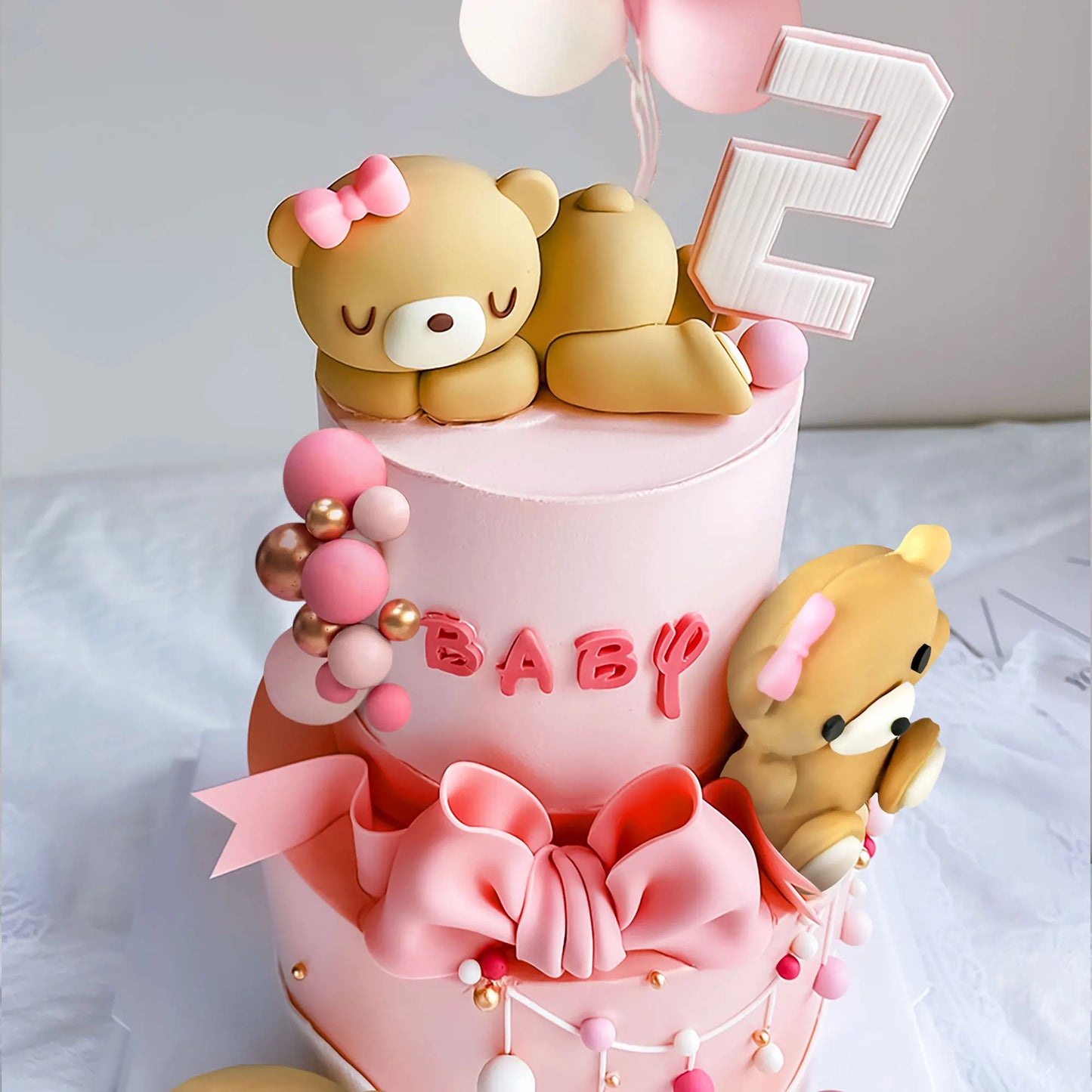 Luxury Big Teddy Bear Cake Decoration