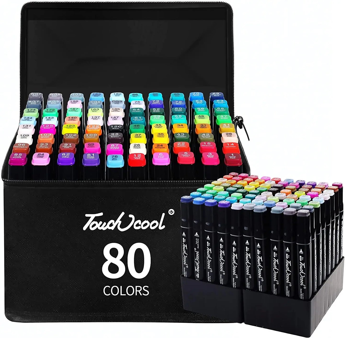 24-80 Colors Oily Art Marker Set