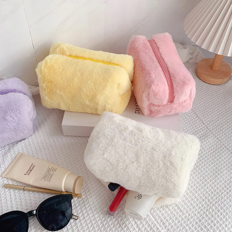 Fur Makeup Bags for Women