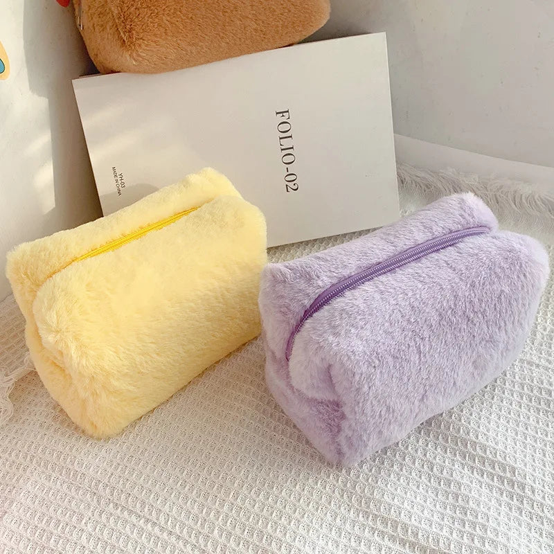 Fur Makeup Bags for Women