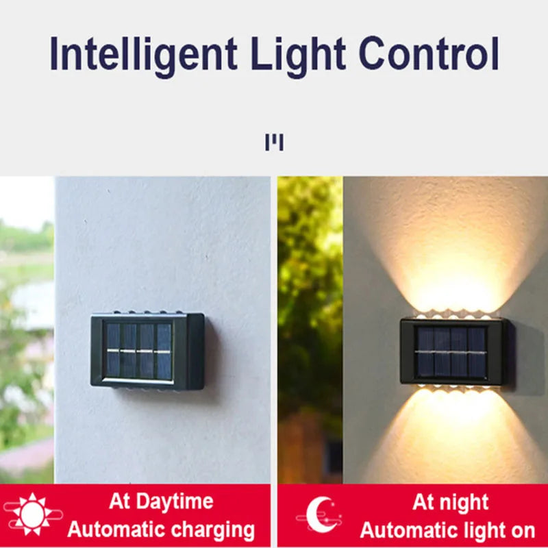 10/8/6/4LED Solar Wall Lamp