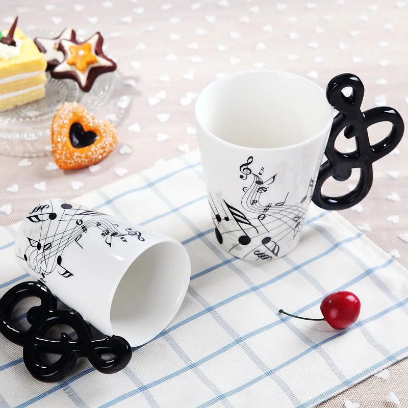 240ml Creative Music Ceramic Mug