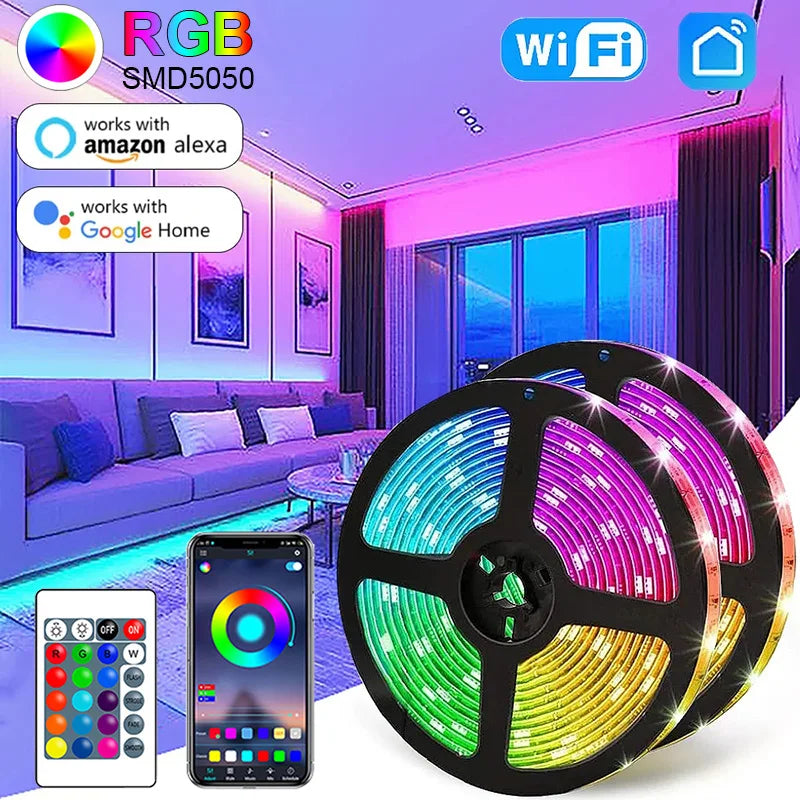 LED Strip Light WIFI Bluetooth Control room decoration