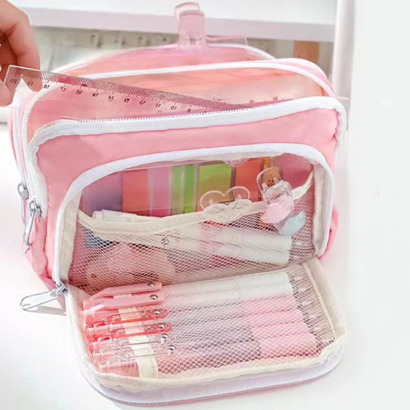 Large Capacity Aesthetic Pencil Bag School Case