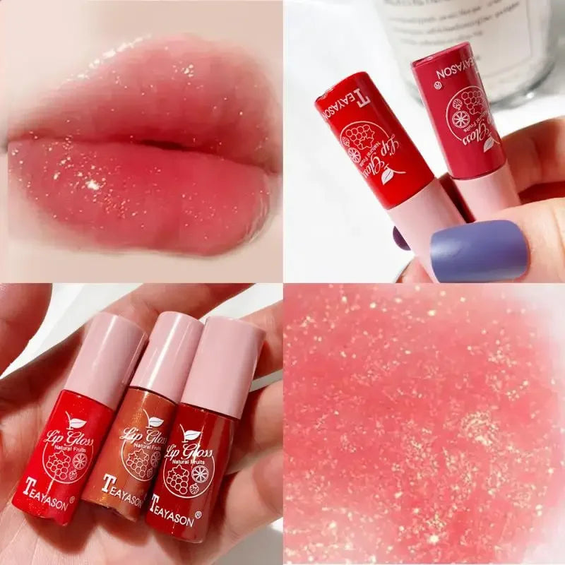 Mini 10 Colors Liquid Lip Gloss Waterproof Non-stick 24 Hours Long Lasting