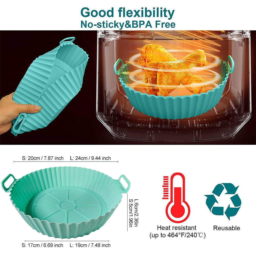 24/20cm Silicone Air Fryer Baking Basket