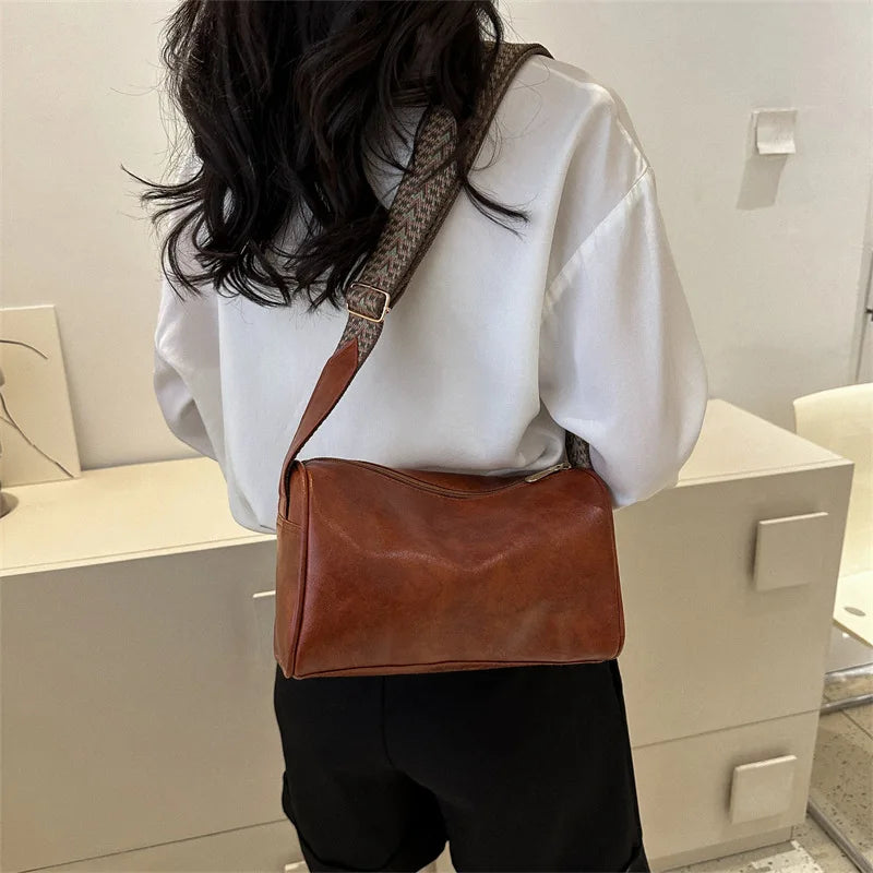 Vintage PU Leather Small Handbag