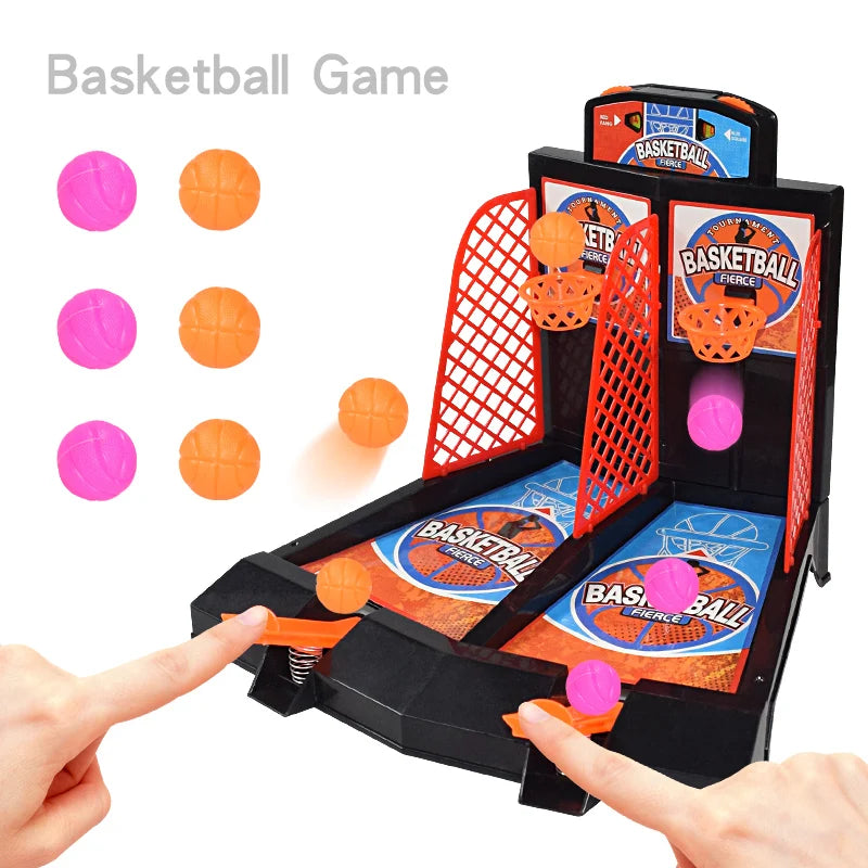 Kids toys two-player game finger ejection basketball