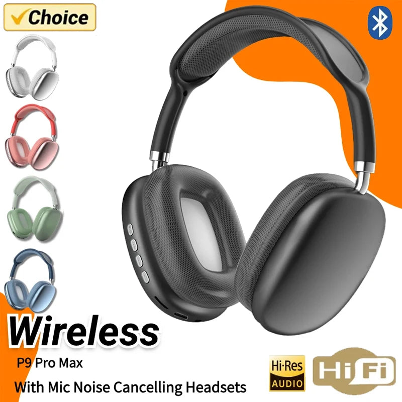 Wireless Bluetooth Headphones With Mic Noise Cancelling