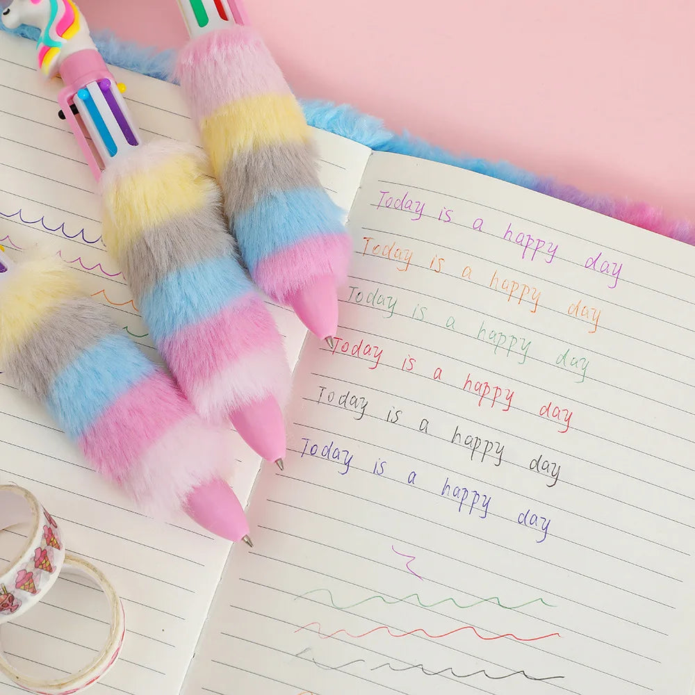 2PCS 6 Colors Children's Unicorn Pen