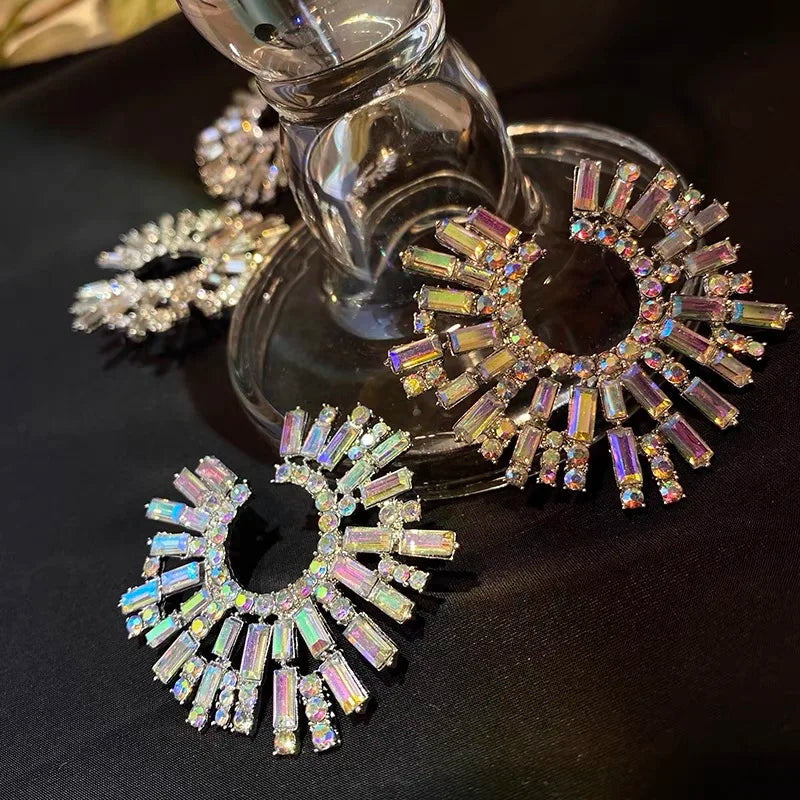 Exaggerated Crystal Earrings