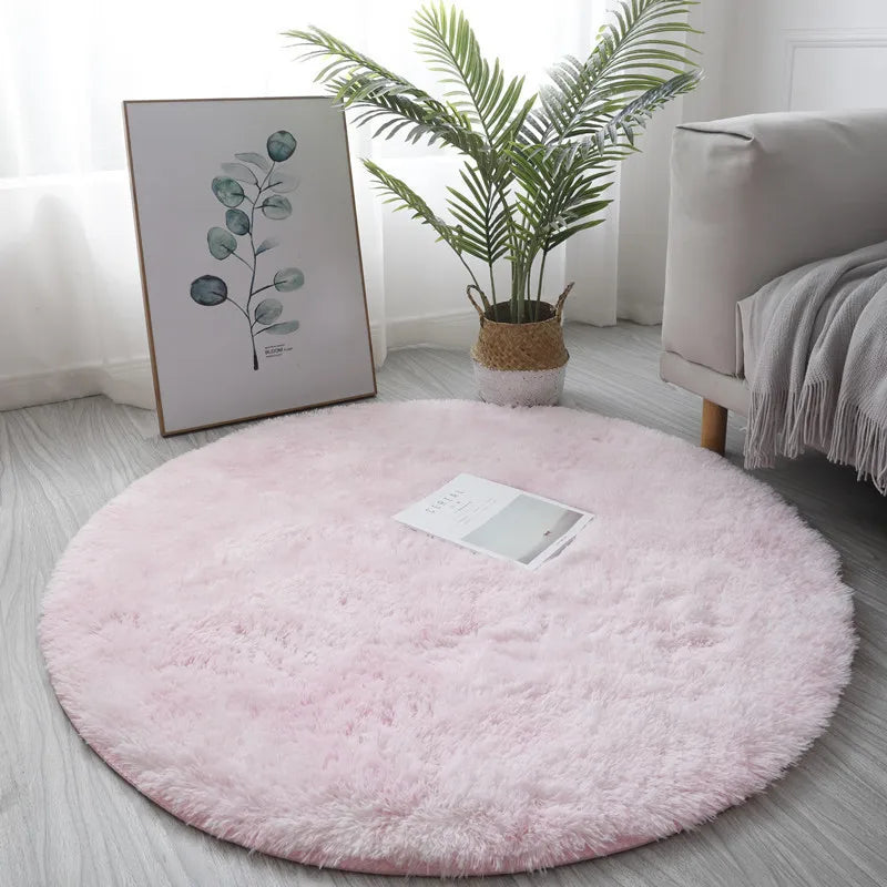 Super Soft Round Rug Mat Fluffy