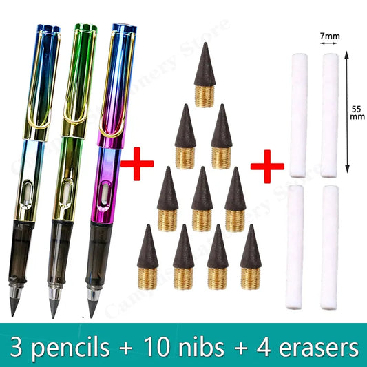 17pcs/Set Infinity Pencils 0.5MM Eternity No Sharpening without Ink