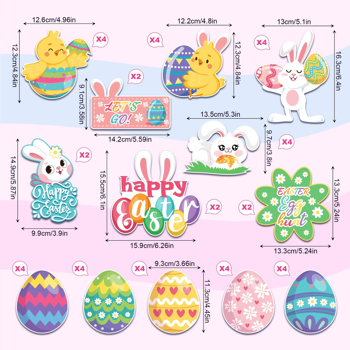 Happy Easter Party Disposable Tableware Sets