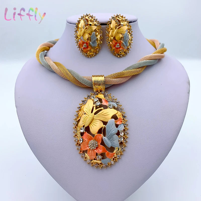 Dubai Gold Plated Jewelry Set