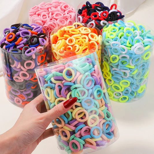 20/50/100PCS Colorful Basic Nylon Ealstic Hair Ties